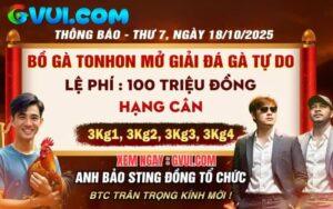 Bồ Gà Ton Hon Và Anh Bảo Sting Cùng Tổ Chức Giải Gà Tự Do 18/10/2025